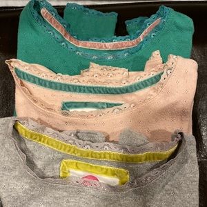 3 Pointelle Supersoft Boden Long Sleeve T-shirts